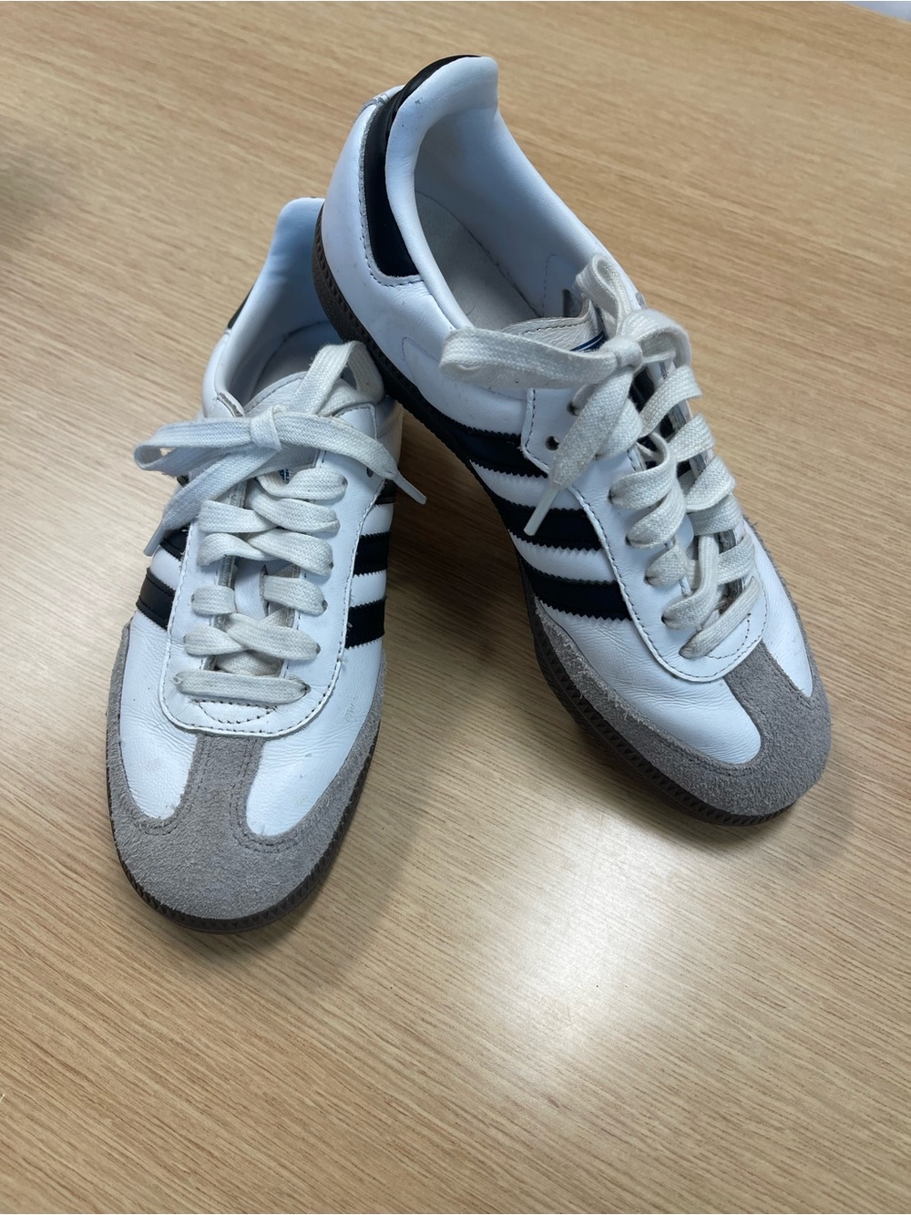 Adidas Sambas - black & white Male size 6